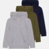 Friboo 3 PackFelpa Con CappuccioGrey/Green/Blue Bambini Pullover & Cardigan F5724K02N-C11 -Friboo 368cc93c73544a9a82d6fe6973e13863