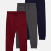 Friboo Unisex 3 PackPantaloni SportiviBlue/Grey/Dark Red Bambini Pantaloni F5724B02A-K11 -Friboo 5629e34f0d314959bbff38dbd7b121fa