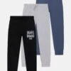 Friboo Unisex 3 PackPantaloni SportiviBlack/Blue/Grey Bambini Pantaloni F5724B02A-Q11 -Friboo e98569814cad49ebaacac65f0f260e7d